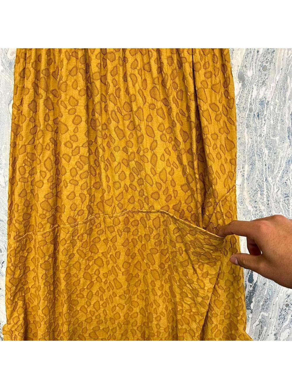 Boho Amber Leopard Print Patterned Maxi Skirt - Picture 6 of 6
